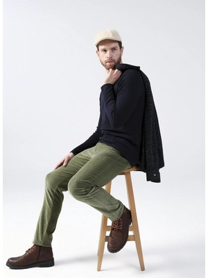 Fabrika Haki Erkek Chino Pantolon Lovı