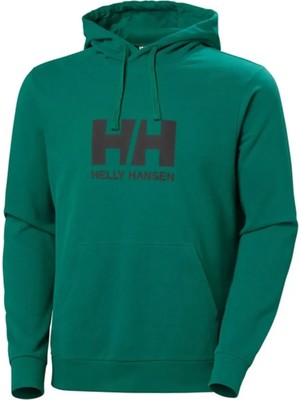 Helly Hansen Hh Logo 2.0 Kapişonlu Sweatshırt Erkek Yeşil Sweatshirt HHA.30394-HHA.439