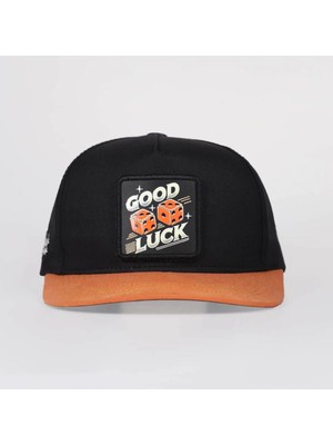 BlackBörk Good Luck Logolu Kiremit-Siyah Hip Hop Şapka