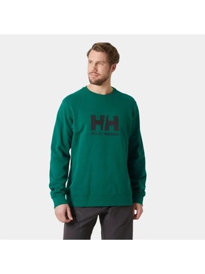 Helly Hansen Hh Logo Crew 2.0 Sweatshırt Erkek Yeşil Sweatshirt HHA.30395-HHA.439