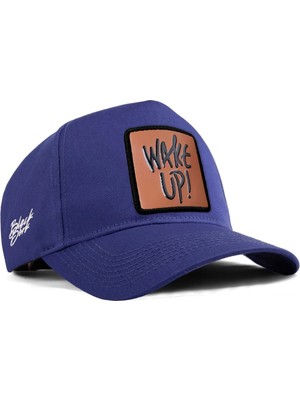 BlackBörk Wake Up Logolu Mavi Beyzbol Şapka