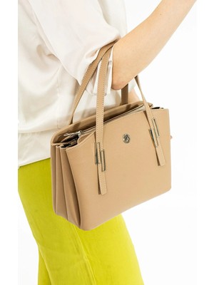 Just Polo Kadın Yeni Sezon Büyük Boy 5 Bölmeli El ve Omuz Çantası 26X20CM TR4030