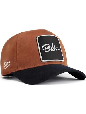 BlackBörk Boss Logolu Lacivert-Camel Beyzbol Şapka
