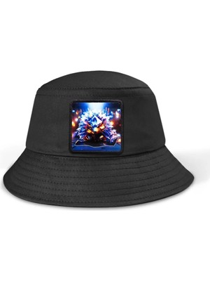 BlackBörk Bucket Kirpi Logolu Siyah Şapka