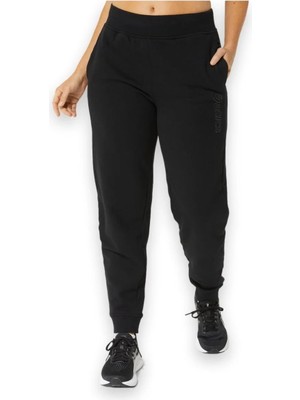 Asics 2032C844  Logo Sweatpant Alti Siyah Kadın Eşofman Altı