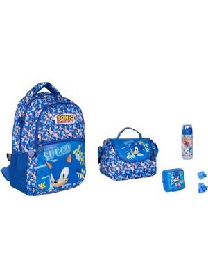 Sonic Okul Çantası Seti (4 Parça)