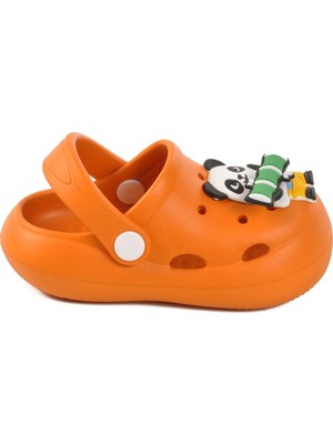 Ayakmod Turuncu Unisex Çocuk Sabo Terlik Yumurcak B