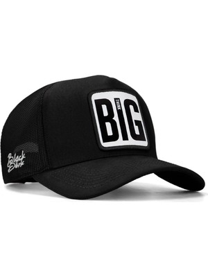 BlackBörk Big Think Logolu Siyah Trucker Şapka