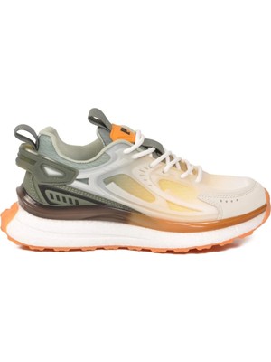 Pierre Cardin PCI-10106 Z Beyaz-Haki Unisex Spor Ayakkabı