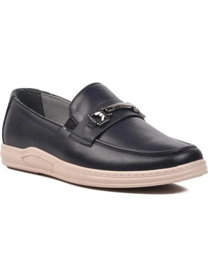 Pierre Cardin 191074 Lacivert Hakiki Deri Erkek Casual Ayakkabı