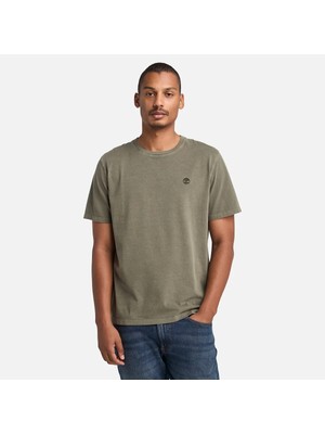 Timberland Dunstan Rıver Garment Dye Short Sleeve T Erkek Yeşil Tshirt TB0A5YAYA581