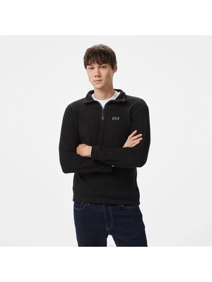 Helly Hansen Light Half Zip Erkek Siyah Dik Yaka Sweatshirt