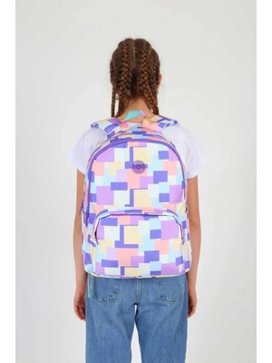 Kaukko Rainbow Sırt Çantası Square Puple K1753