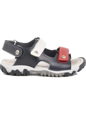 Ayakmod Lacivert Kırmızı Cırtlı Erkek Çocuk Spor Sandalet 173110 P