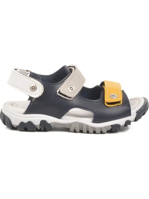 Ayakmod Lacivert Gri Cırtlı Erkek Çocuk Spor Sandalet 173110 P