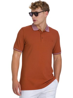 Hatemoğlu Tarçın Regular Fit 100% Pamuklu Polo Yaka Tişört