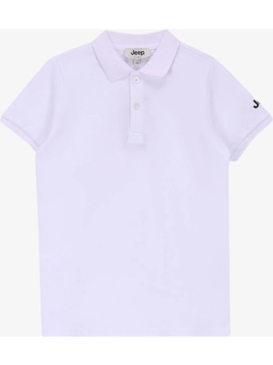 Jeep Beyaz Erkek Çocuk  Polo T-Shirt J4WB-TST7705