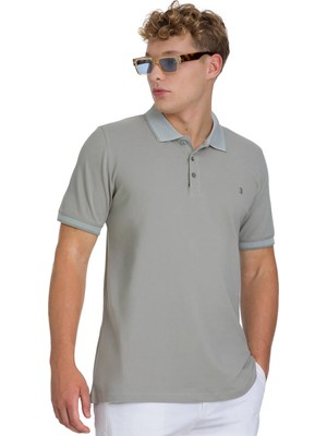 Hatemoğlu Haki Regular Fit 100% Pamuklu Polo Yaka Tişört