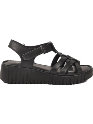 Pierre Cardin PC-54787 Z Siyah Kadın Sandalet