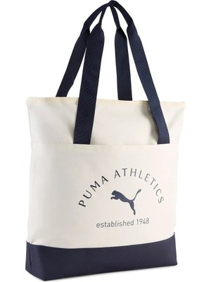 Puma Phase Class Tote Bej Omuz Çantası Geniş İç Hacmi ve Minimal Tasarımı ile Günlük Kullanım İçin