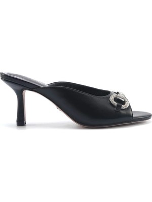Nine West Lamasta 5fx Siyah Kadın Topuklu Terlik