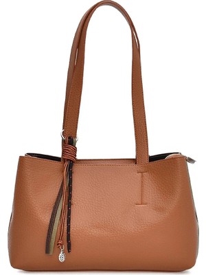 Elatae Charm'lı Tote Kadın Omuz Çantası ELA01991