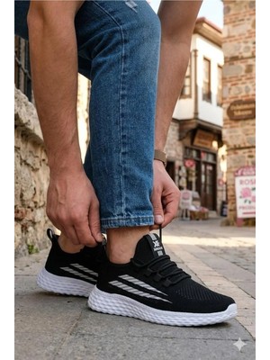 Fort 0130 Awidox Rahat Hafif Anatomik Fileli Bağcıksız Sneaker Spor Ayakkabı