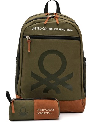 United Colors Of Benetton Haki Okul Çanta Seti 1306263 STD Ölçü ile Pratik Kullanım