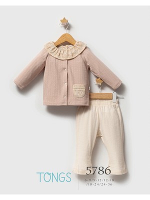 Tongs Baby Tongs Pastoral Üçlü Takım 5786 Pudra