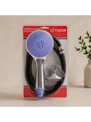 Uravas Store Vakumlu Silikon Lüks Duş Seti 1.5m - Çok Fonksiyonlu Duş Başlığı, 3 Kademe Mafsal