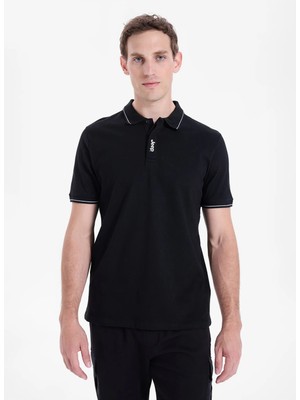 Jeep Siyah Erkek Polo T-Shirt J6SM-TST7395