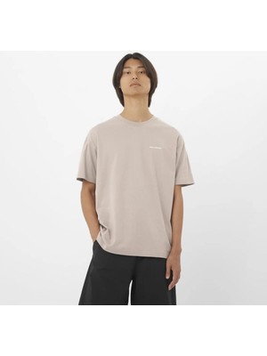 Salomon Logo Rx Tee M Erkek Kahverengi Tshirt LC2527600-55112