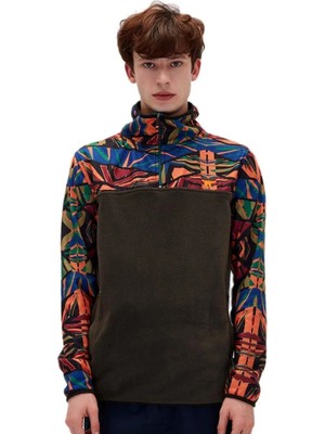 Bad Bear 210221007 Mirage Half-Zip Polar Sweatshirt Turuncu