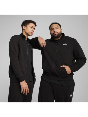 Puma Essentials No 1 Logo Track Erkek Siyah Dik Yaka Ceket