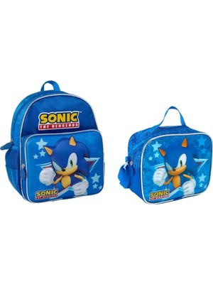 Sonic Anaokulu Çantası ve Beslenme Çantası