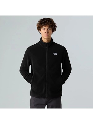 The North Face Glacier Fleece Erkek Siyah Dik Yaka Ceket