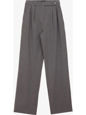 Fabrika Gri Kadın Normal Pantolon F4WL-PNT0287