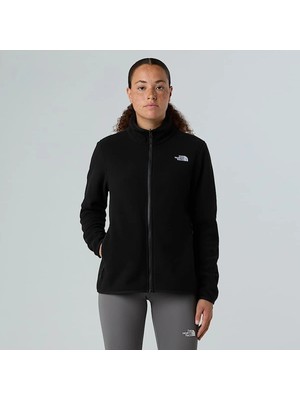 The North Face Glacier Fleece Kadın Siyah Dik Yaka Ceket