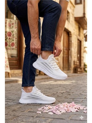 Fort 0130 Awidox Rahat Hafif Anatomik Fileli Bağcıksız Sneaker Spor Ayakkabı