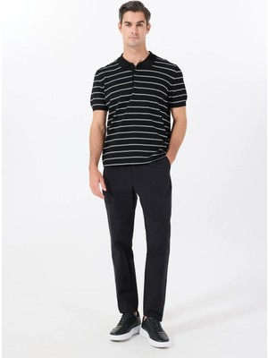 Fabrika Siyah Erkek Basic Düz Chino Pantolon F5SM-PNT 2749