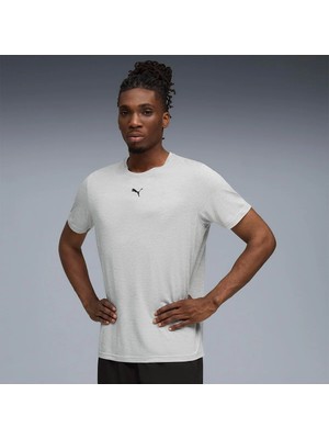 Puma Essentials Heather Cat Erkek Gri Tişört