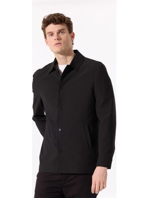 Fabrika Slim Fit Siyah Erkek Düz Ceket F5SM-CKT 2307