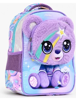 Wander Bag Chimola BT173 Anaokulu Çantası Peluş Ayıcık Desenli Kreş Sırt Çantası Su Geçirmez