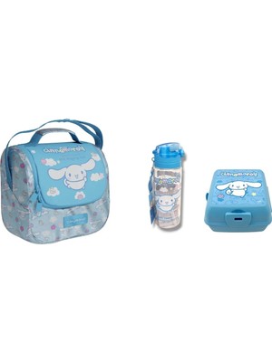 Wiggle Cinnamoroll Desenli Mavi Beslenme Çantası Seti  (3 Parça)