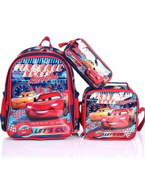 Cars 42234 Lisanslı Okul Çantası 3'lü Set