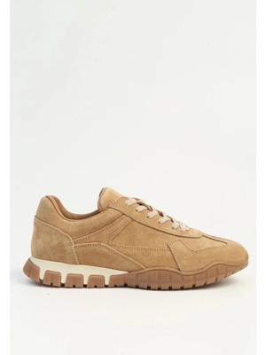 Pierre Cardin Luna Hakiki Deri Bej Kadın Sneaker