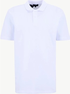 Fabrika Düz Beyaz Erkek Polo T-Shirt Nobro Cepsız Nb
