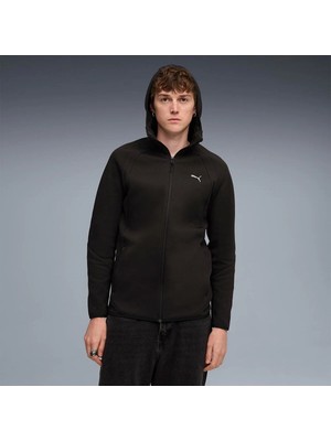 Puma Hoodie Evostripe Erkek Siyah Kapüşonlu Ceket