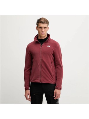 The North Face Glacier Fleece Erkek Kırmızı Dik Yaka Ceket