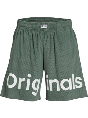 Jack & Jones Jack Jones Jpstbıll Jjchıcago Mesh Shorts Gms Erkek Yeşil Şort 12253130-21